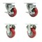 Service Caster Tool Box Caster Wheel Set 3.5'' Red Polyurethane Swivel Casters, 4PK TOOL-SCC-20S3514-PPUB-RED-TLB-2-R-2 - alternate 1